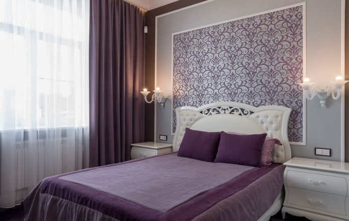 lilac bedroom interior design