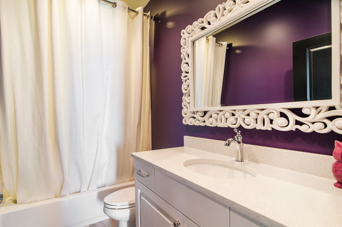 Cream elements on a dark purple background