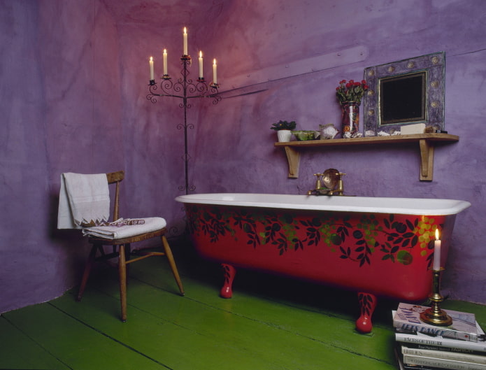 walls in purple