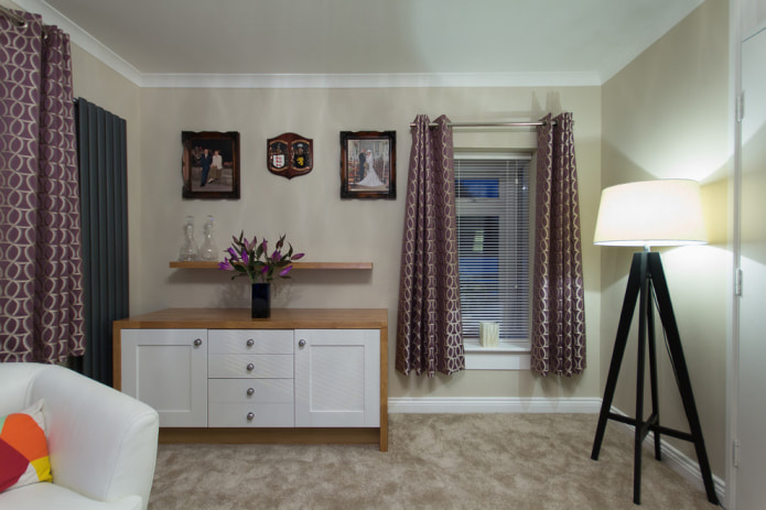 curtains with a pattern