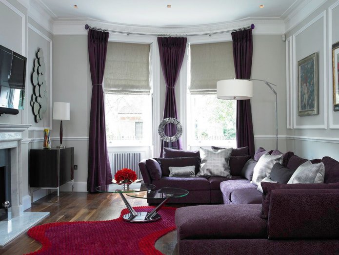 bay window in the living room