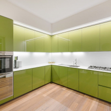 How to decorate a kitchen interior in pistachio color?-1