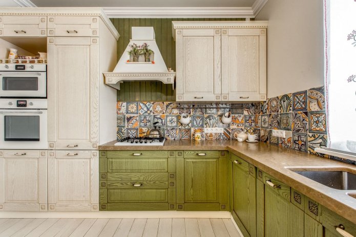 oriental apron for the kitchen