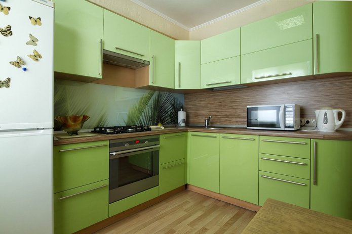 glossy pistachio facades