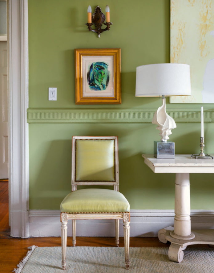 painted walls green