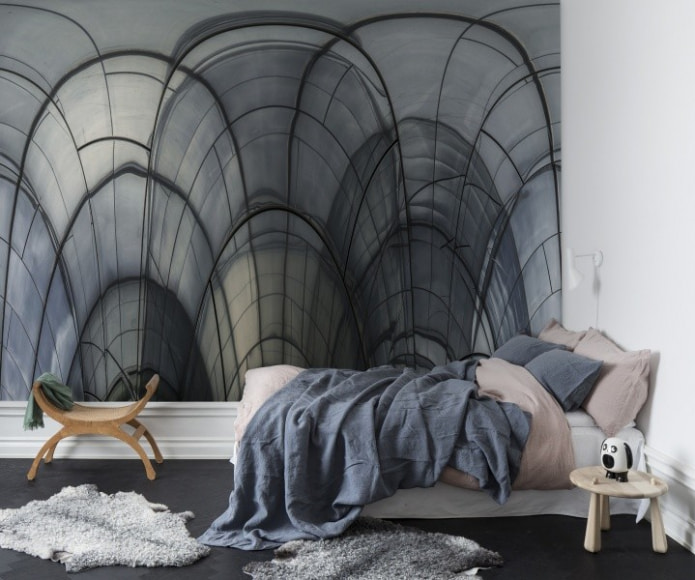 photo wallpaper that visually expands the space