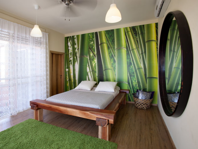 photo wallpaper with bamboo