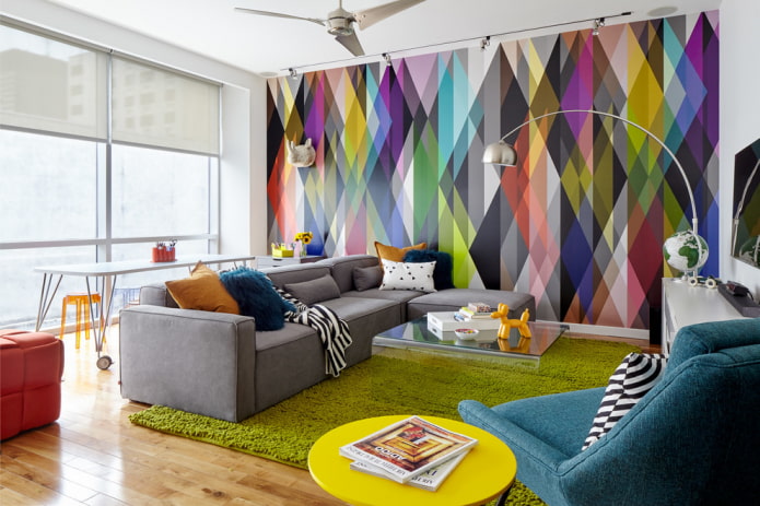 abstraction on the walls