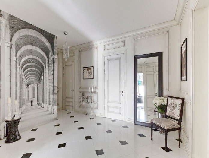 fresco in the hallway