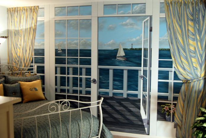 fresco in the bedroom