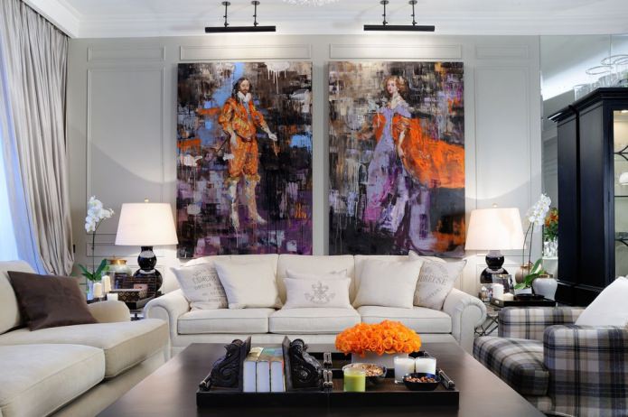 frescoes in the form of paintings