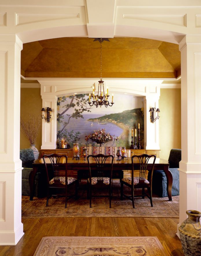 fresco on the wall