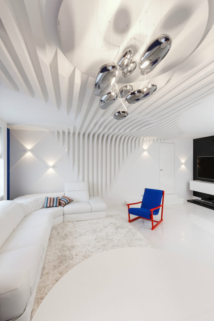 bright armchair in the interior