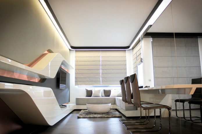 monochromatic modern finish