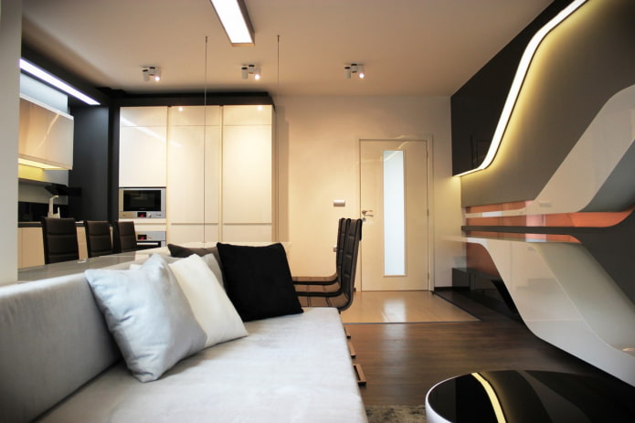 futuristic living room