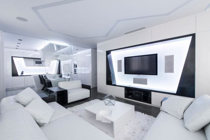 light panel on the wall