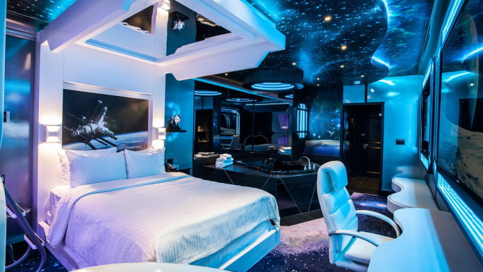 starry sky in the bedroom