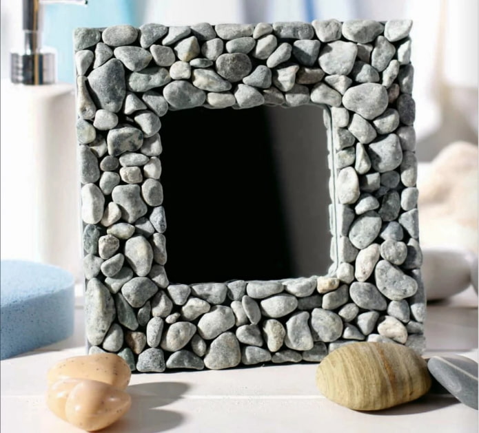Pebble Tabletop Mirror