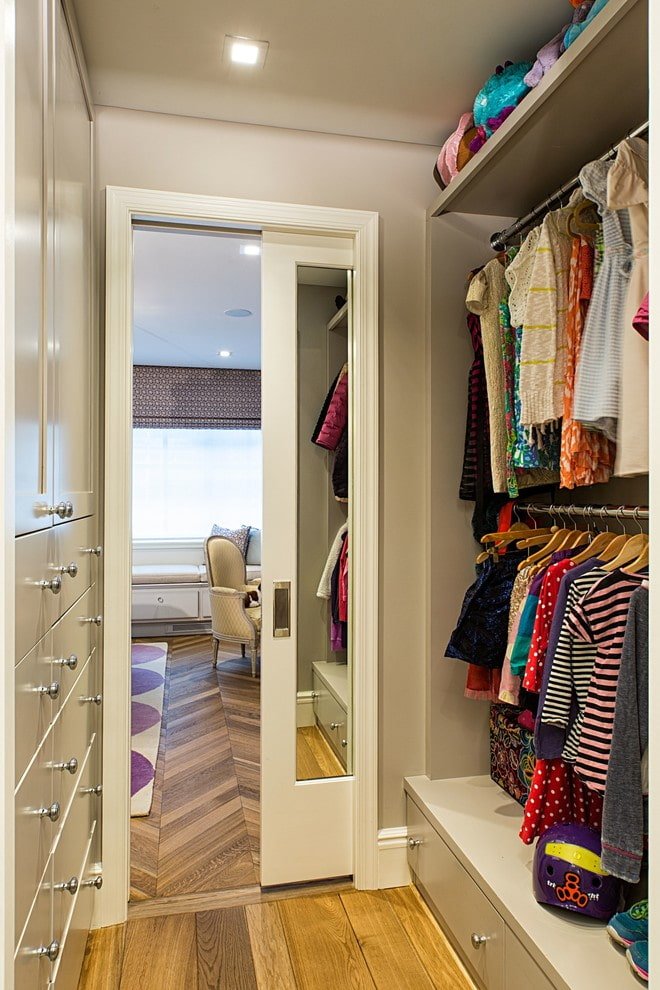 Mirror in the door
