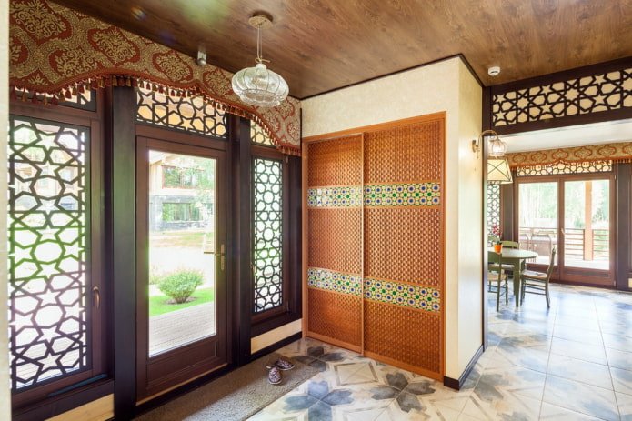 dressing room design in the hallway interior