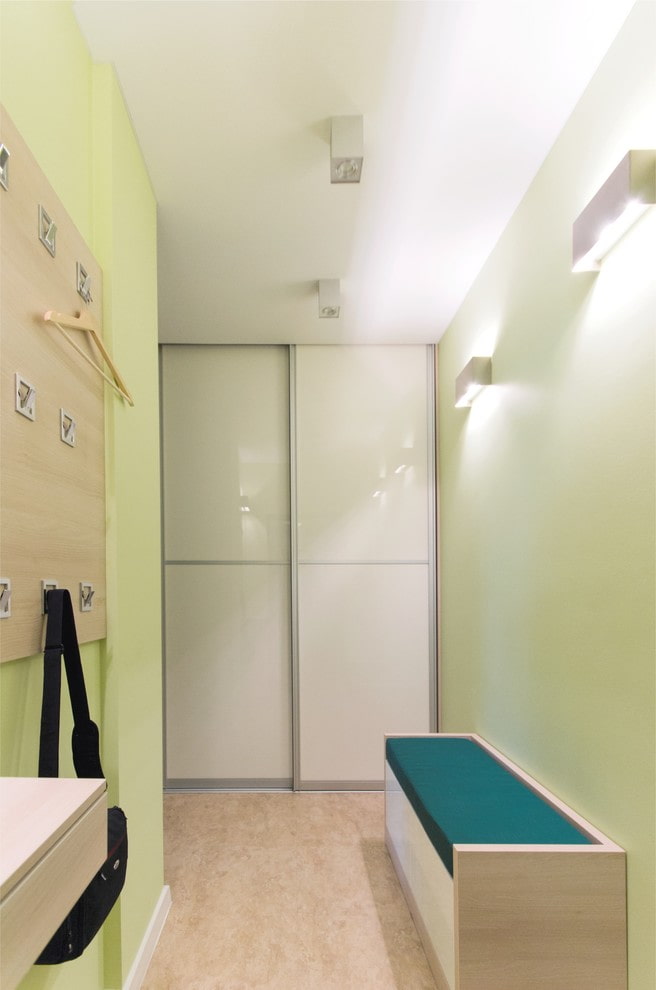 closed dressing room in the interior of the hallway
