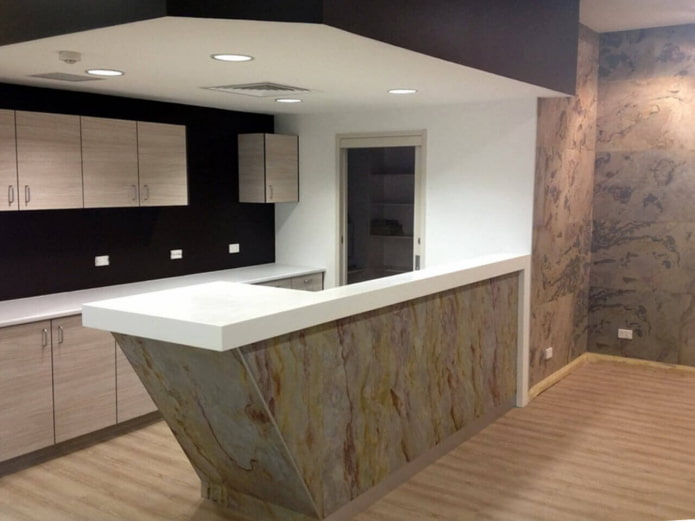 stone bar counter