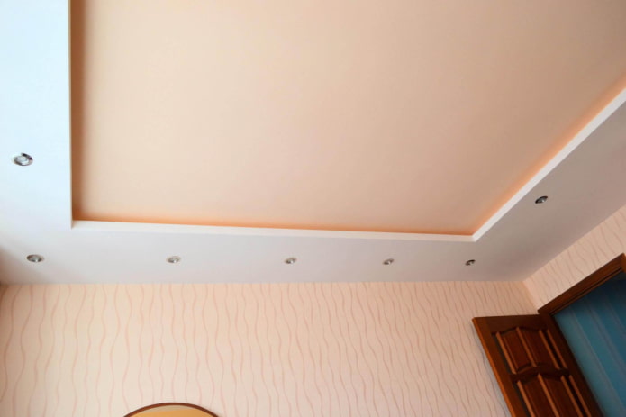 stretch fabric with perimeter plasterboard
