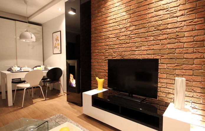 gypsum brick tiles in the interior