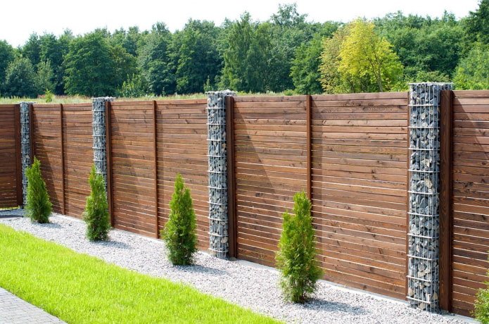 A blank fence made of boards