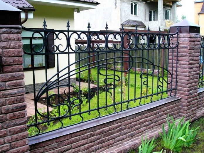 wrought iron fence
