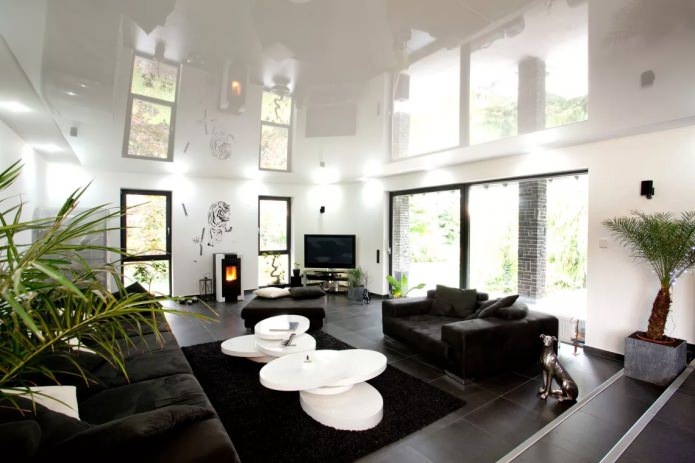single-level ceiling