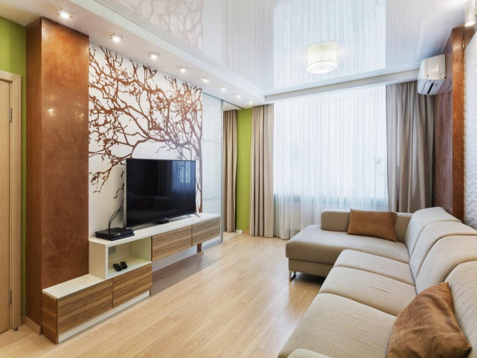 glossy stretch ceiling