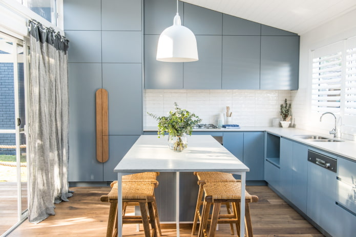 modern kitchen set