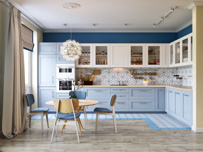 dark walls in the kitchen