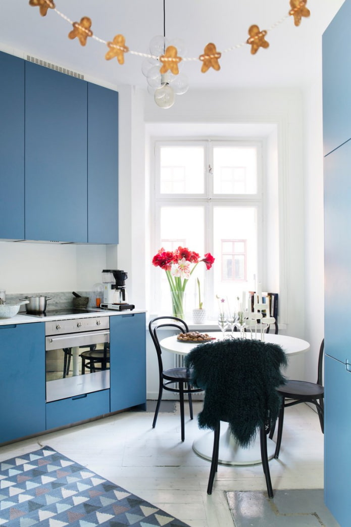 irregularly shaped kitchen