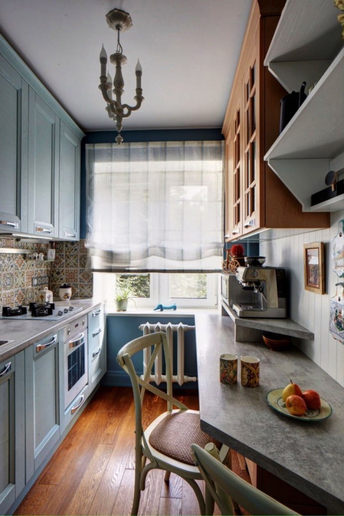 tulle in the kitchen