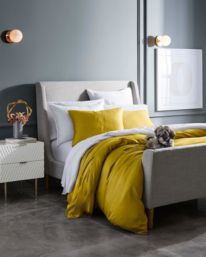 mustard bedding