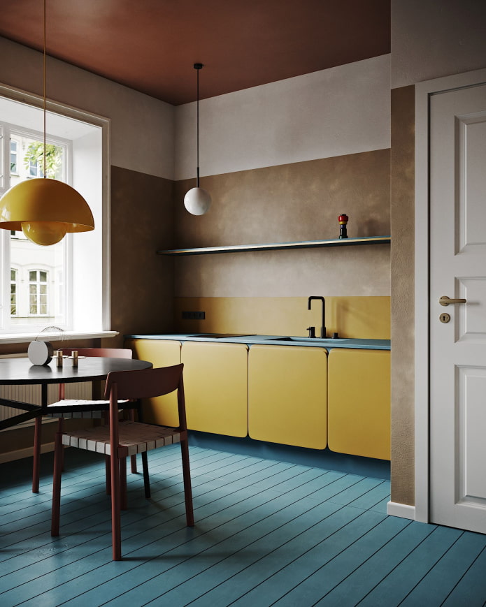 kitchen with matte facades