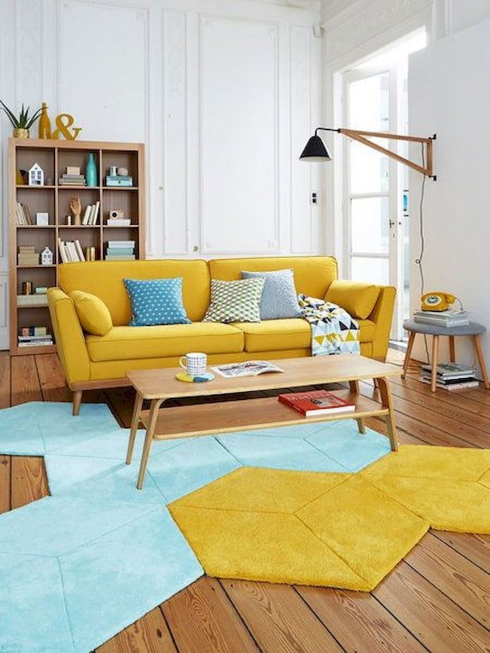 white walls in the living room