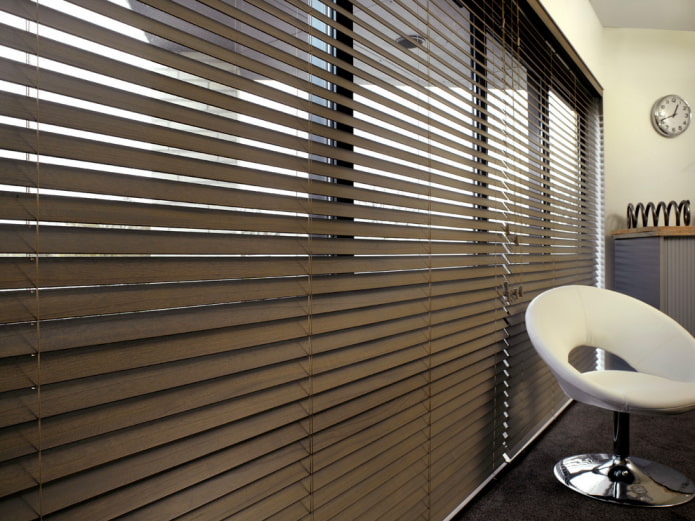 slats made of wood in the interior