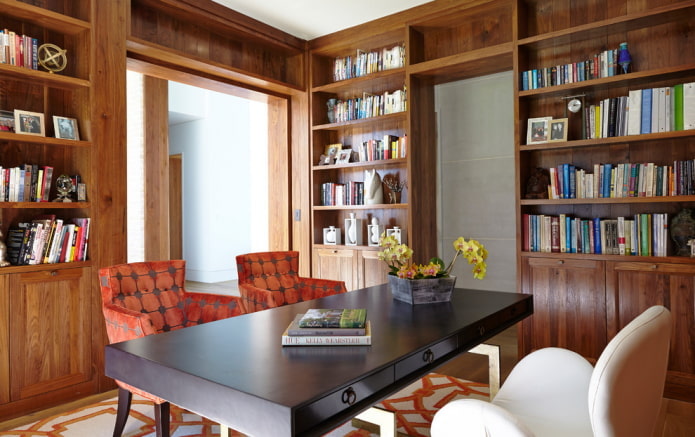Living room-library