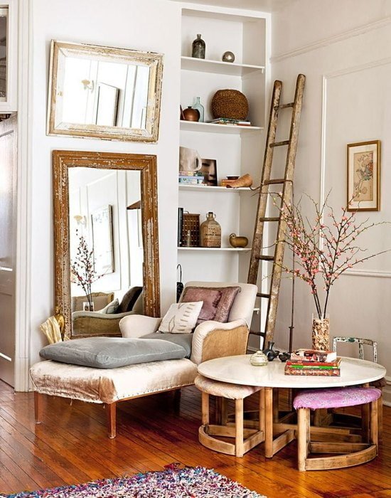Ottoman and coffee table