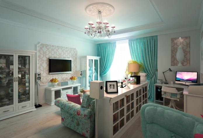 interior design of a combined children's room and living room