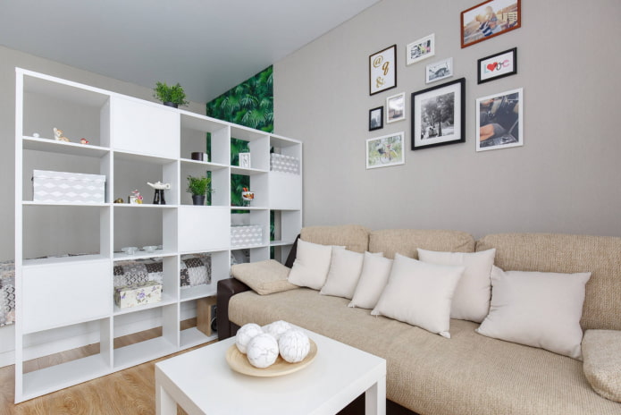 zoning with ikea shelving