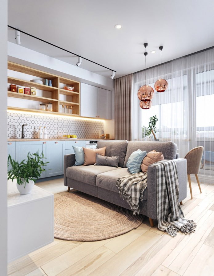 kitchen-living room