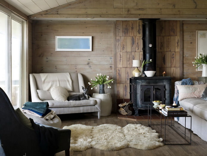 living room in English style