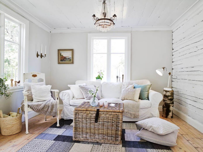 dacha in shabby chic style
