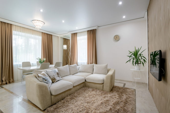 dining area in the living room