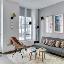How to arrange a living room with two windows?-0