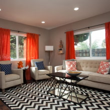 How to arrange a living room with two windows?-2